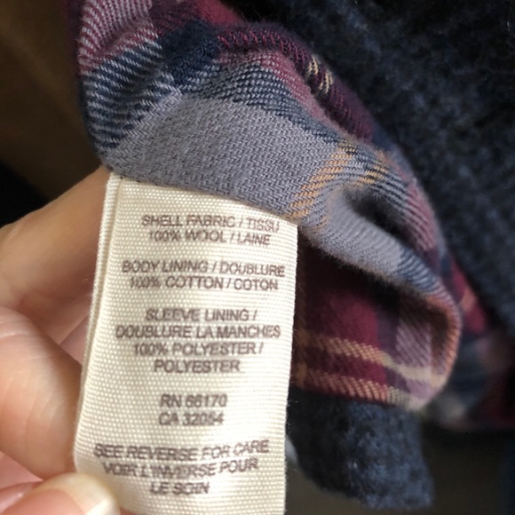 FREE PEOPLE small checkered wool jacket size 4 EUC - Picture 8 of 12